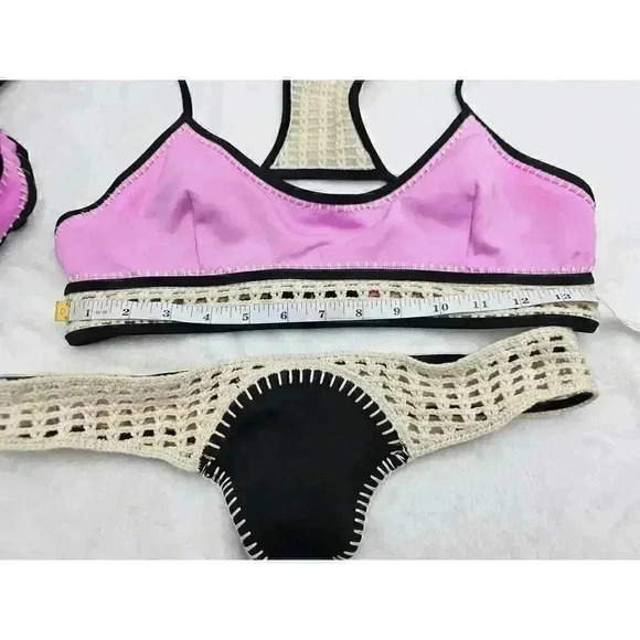 Victoria's Secret Women's S/M/34DD Purple, Blue, and Black Mix n Match Bikini - Picture 5 of 10